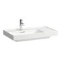 Laufen Meda porcelán mosdó 80x46 cm csaplyukkal és túlfolyóval LCC bevonattal, balos/fehér H8171164001041