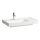 Laufen Meda porcelán mosdó 80x46 cm csaplyukkal és túlfolyó nélkül LCC bevonattal, balos/fehér H8171164001111