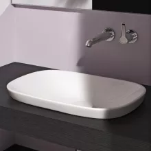   Laufen Ino beépíthető mosdó 50x36,5 cm, csaplyuk és túlfolyó nélkül, fehér, LCC bevonattal H8173024001121