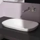Laufen Ino beépíthető mosdó 50x36,5 cm, csaplyuk és túlfolyó nélkül, fehér, LCC bevonattal H8173024001121