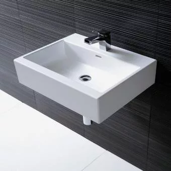 Laufen Living City kerámia mosdó 60x46 cm csaplyuk nélkül, túlfolyóval, fehér H8174330001091