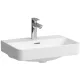 Laufen Pro X kompakt porcelán mosdó csiszolt alsó felülettel 55x38 cm csaplyukkal és túlfolyóval, fehér kivitelben