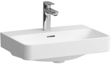 Laufen Pro X kompakt porcelán mosdó csiszolt alsó felülettel 55x38 cm túlfolyóval és csaplyuk nélkül, fehér kivitelben