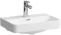 Laufen Pro X kompakt porcelán mosdó csiszolt alsó felülettel 55x38 cm túlfolyóval és csaplyuk nélkül, fehér kivitelben