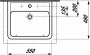 Laufen Pro A 55x48 cm fehér mosdótál H8179510001041
