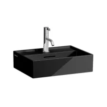 Laufen Kartell by Laufen kézmosó csiszolt alsó felülettel 45x34 cm, fényes fekete kivitelben