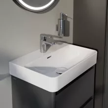 Laufen Pro X kompakt porcelán 55x38 cm mosdó csaplyukkal és túlfolyóval, fehér kivitelben