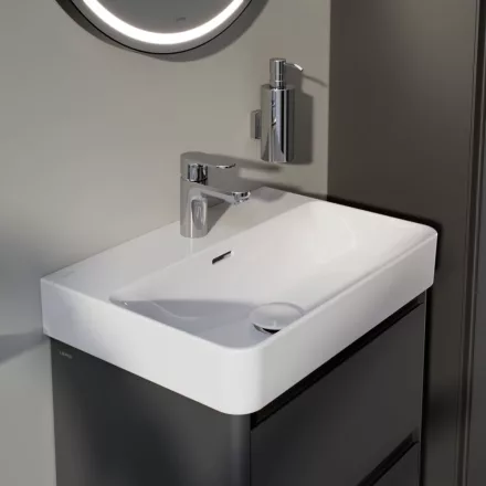 Laufen Pro X kompakt porcelán 55x38 cm mosdó csaplyukkal és túlfolyóval, fehér kivitelben
