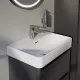Laufen Pro X kompakt porcelán 55x38 cm mosdó csaplyukkal és túlfolyóval, fehér kivitelben