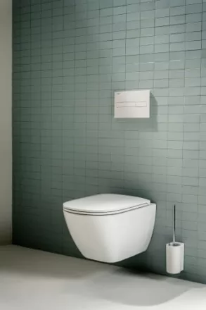 Laufen Lua Compact perem nélküli fali WC csésze mélyöblítéssel fehér H8200830000001