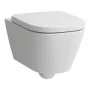 Laufen Meda perem nélküli porcelán fali WC csésze 36x54 cm, matt fehér H8201107570001