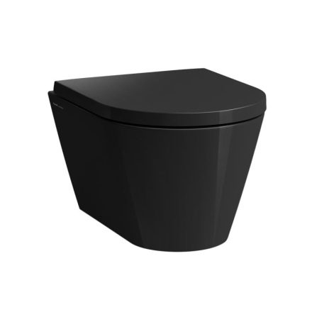 Laufen Kartell by Laufen perem nélküli fényes fekete compact fali WC H8203330200001