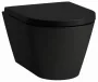 Laufen Kartell by Laufen Compact fali WC csésze mélyöblítéssel, Rimless, matt fekete H8203337160001