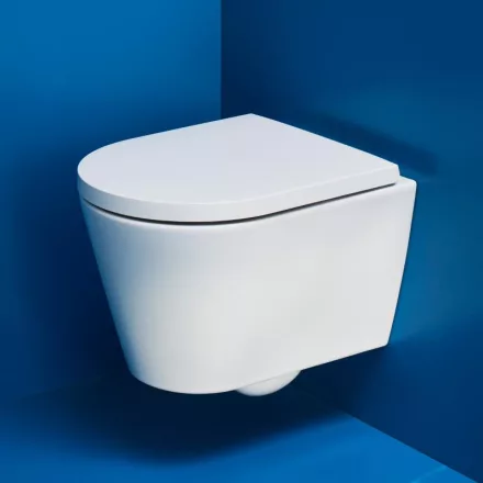 Laufen Kartell by Laufen Compact fali WC csésze mélyöblítéssel, Rimless, matt fehér H8203337570001
