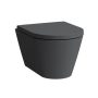 Laufen Kartell by Laufen Compact fali WC csésze mélyöblítéssel, Rimless, matt grafit H8203337580001