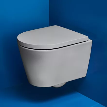 Laufen Kartell by Laufen Compact fali WC csésze mélyöblítéssel, Rimless, matt szürke H8203337590001