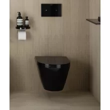   Laufen Kartell by Laufen fényes fekete perem nélküli fali WC H8203370200001