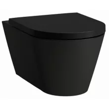   Laufen Kartell by Laufen fali WC csésze mélyöblítéssel, Rimless, matt fekete H8203377160001