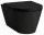 Laufen Kartell by Laufen fali WC csésze mélyöblítéssel, Rimless, matt fekete H8203377160001