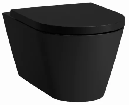 Laufen Kartell by Laufen fali WC csésze mélyöblítéssel, Rimless, matt fekete H8203377160001