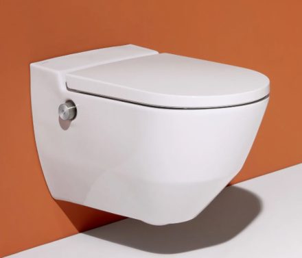 Laufen Navia Mélyöblítésű fali WC csésze Bidé funkcióval, ülökével és automatikus lecsapódásgátlós rendszerrel H8206014000001