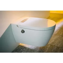 Laufen Cleanet Auria bidéfunkciós fali kerámia WC csésze lecsapódásgátló ülőkével, fehér kivitelben