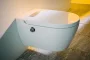 Laufen Cleanet Auria bidéfunkciós fali kerámia WC csésze lecsapódásgátló ülőkével, fehér kivitelben