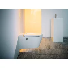 Laufen Cleanet Auria bidéfunkciós fali kerámia WC LCC bevonattal, fehér kivitelben