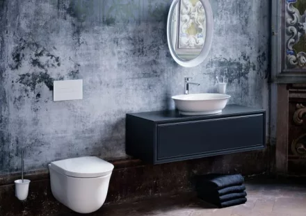 Laufen The New Classic fehér fali WC csésze mélyöblítéssel, Rimless, LCC bevonattal H8208514000001