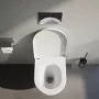 Laufen Pro X csendes öblítésű fali kerámia WC csésze Rimless, matt fekete kivitelben.