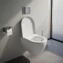 Laufen Pro X csendes öblítésű fali kerámia WC csésze Rimless, matt fehér kivitelben.