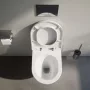 Laufen Pro X csendes öblítésű fali kerámia WC csésze LCC Active bevonattal, fehér kivitelben.