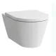 Laufen Kartell by Laufen Fali kerámia WC csésze Rimless, csendes öblítésű, fehér H8213310000001