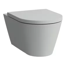   Laufen Kartell by Laufen Fali kerámia WC csésze Rimless, csendes öblítésű, matt szürke H8213317590001