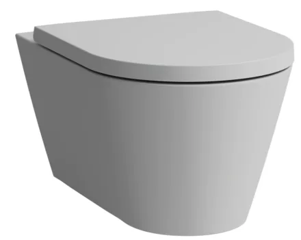 Laufen Kartell by Laufen Fali kerámia WC csésze Rimless, csendes öblítésű, matt szürke H8213317590001