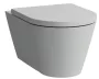 Laufen Kartell by Laufen Fali kerámia WC csésze Rimless, csendes öblítésű, matt szürke H8213317590001