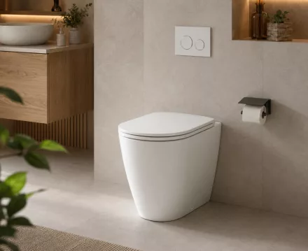 Laufen Lua álló Rimless kerámia WC csésze varió kifolyással fehér H8230810000001