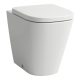 Laufen Meda álló porcelán WC csésze halk öblítéssel  36x54 cm perem nélkül, matt fehér H8231117570001