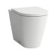 Laufen Kartell álló WC csésze öblítőperem nélkül, vario kifolyással, fehér LCC bevonattal H8233374000001
