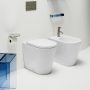 Laufen Kartell álló WC csésze öblítőperem nélkül, vario kifolyással, fehér LCC bevonattal H8233374000001