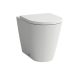 Laufen Kartell álló WC csésze öblítőperem nélkül, vario kifolyással, matt fehér H8233377570001