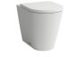 Laufen Kartell álló WC csésze öblítőperem nélkül, vario kifolyással, matt fehér H8233377570001