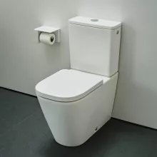   Laufen Meda öblítőperem nélküli porcelán monoblokk WC csésze 36x68 cm mélyőblítéssel, fehér H8241110000001