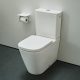 Laufen Meda öblítőperem nélküli porcelán monoblokk WC csésze 36x68 cm mélyőblítéssel, fehér H8241110000001