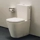 Laufen Meda öblítőperem nélküli porcelán monoblokk WC csésze 36x68 cm mélyőblítéssel, LCC bevonattal, fehér H8241114000001
