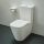 Laufen Meda öblítőperem nélküli porcelán monoblokk WC csésze 36x68 cm mélyőblítéssel, matt fehér H8241117570001