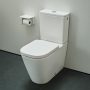 Laufen Meda öblítőperem nélküli porcelán monoblokk WC csésze 36x68 cm mélyőblítéssel, matt fehér H8241117570001
