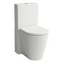 Laufen Kartell by Laufen matt fehér álló kombi WC csésze vario kifolyással és mélyöblítéssel, Rimless  H8243377572311