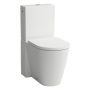 Laufen Kartell by Laufen matt fehér álló kombi WC csésze vario kifolyással és mélyöblítéssel, Rimless H8243377572311