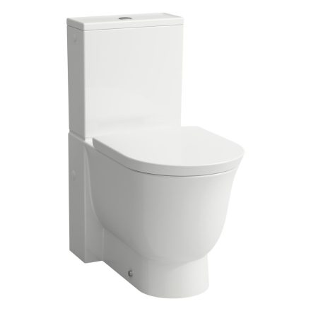 Laufen The New Classic fehér monoblokk WC csésze mélyöblítéssel, Rimless, LCC bevonat H8248584002311